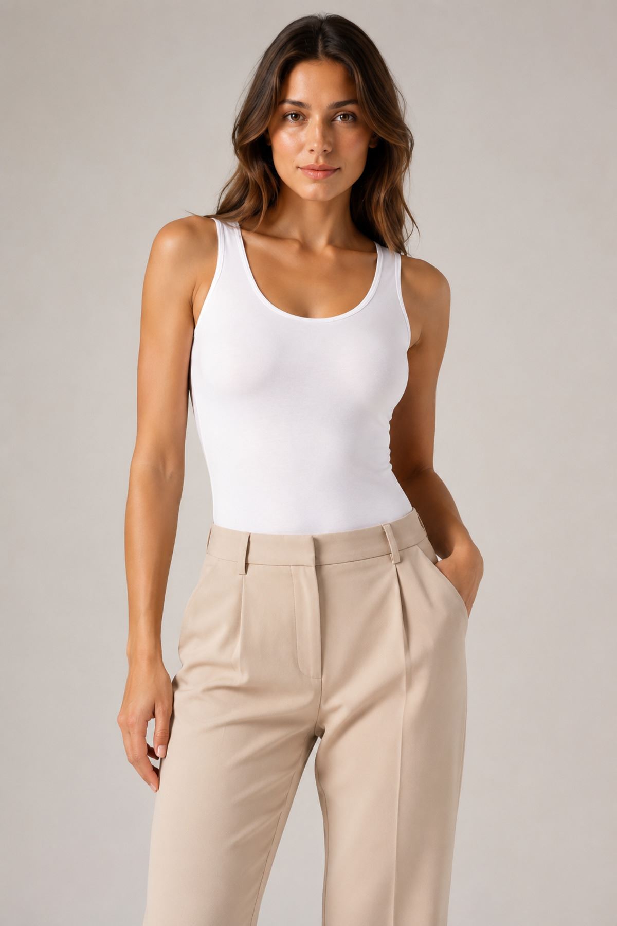 2'li Paket Kadın %95 Pamuklu Kalın Askılı U Yaka Çıtçıtlı Atlet Zıbın Günlük Rahat Bodysuit Seti