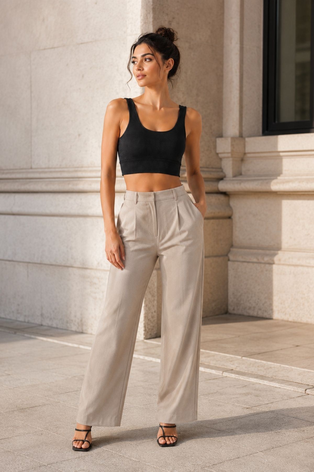 Kadın 2'li Paket Kalın Askılı Toparlayıcı Pedli Fitilli Dalgıç Kaşkorse Spor Sütyeni Bralet Esnek Rahat Günlük Yoga Fitness Pilates Destekli Dikişsiz Görünüm Crop Top Askılı Spor Üst