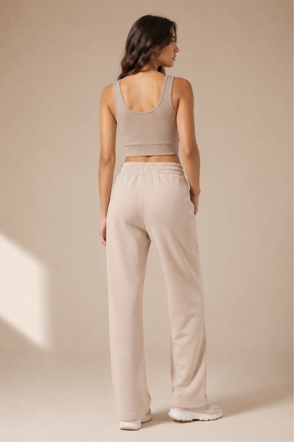 Kadın 4'lü Paket Kalın Askılı Toparlayıcı Pedli Fitilli Dalgıç Kaşkorse Spor Sütyeni Bralet Esnek Rahat Günlük Yoga Fitness Pilates Destekli Dikişsiz Görünüm Crop Top Askılı Spor Üst
