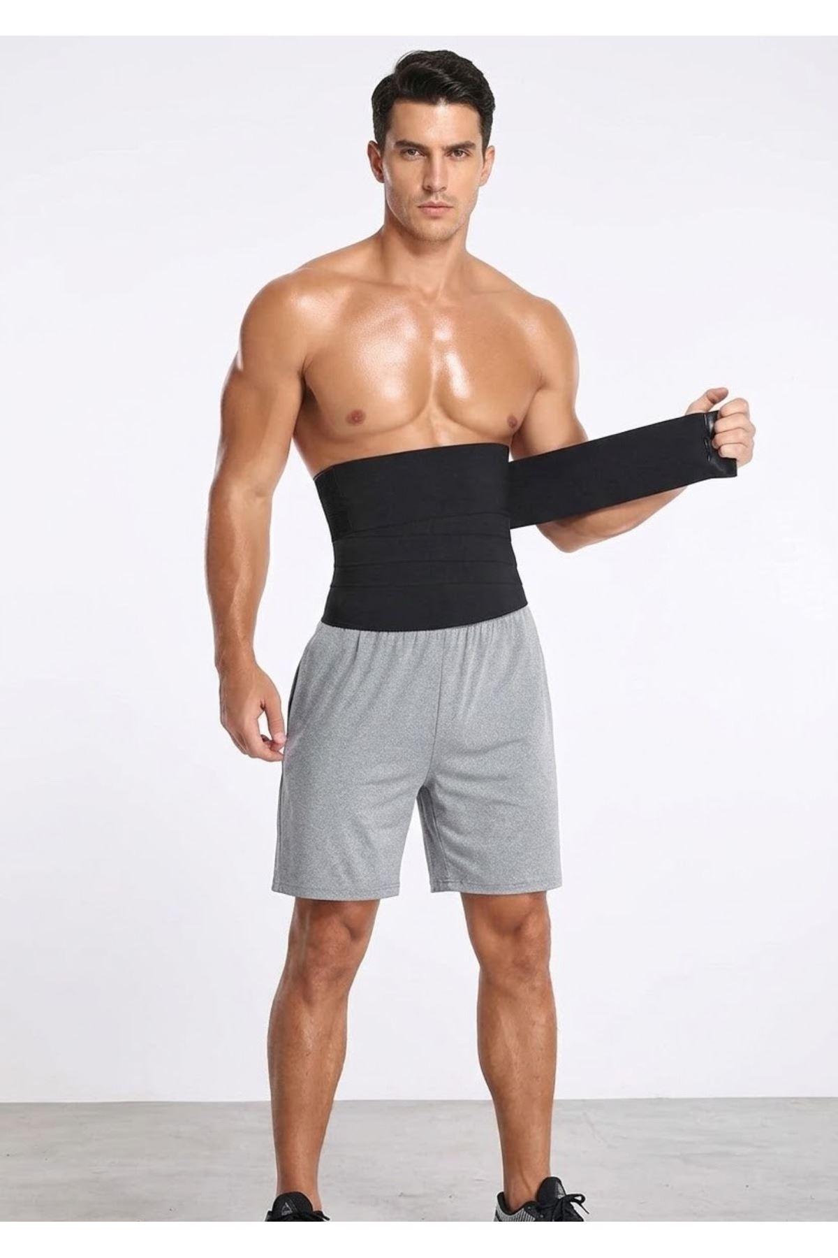 3 Metre Belly Wrap Korse Yüksek Bel Ayarlanabilir Karın ve Bel Toparlayıcı - Spor & Günlük Kullanım