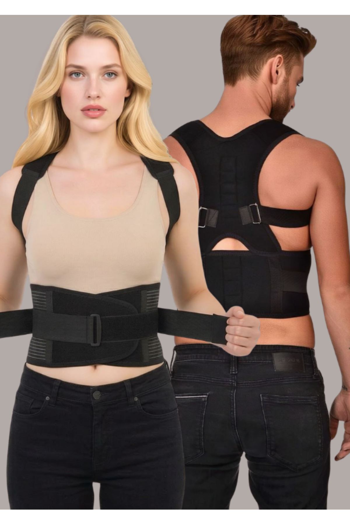 Unisex Manyetik Dik Duruş Korsesi