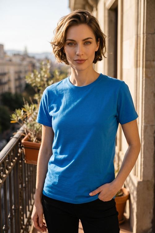 Kadın 2'li Paket Basic Bisiklet Yaka Kısa Kollu Tişört - Günlük Rahat Kesim T-Shirt