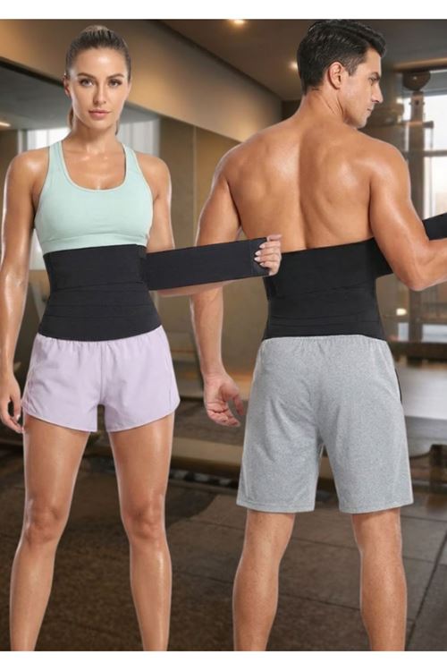 3 Metre Belly Wrap Korse Yüksek Bel Ayarlanabilir Karın ve Bel Toparlayıcı - Spor & Günlük Kullanım