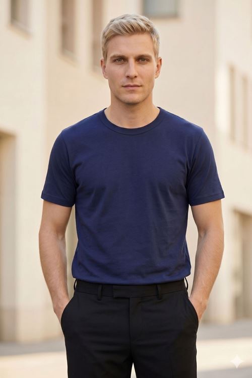Avantajlı 2'li Paket Erkek Bisiklet Yaka Kısa Kollu Basic Tişört