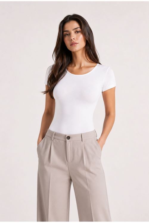 Kadın Kısa Kollu Pamuklu Bodysuit