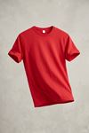 Çift Kombini 2'li Set Bisiklet Yaka Kısa Kollu Basic Tişört - Pamuklu Likralı Esnek Rahat Kesim Günlük Sevgili T-Shirt
