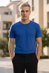 Avantajlı 2'li Paket Erkek Bisiklet Yaka Kısa Kollu Basic Tişört Günlük Spor T-Shirt Seti