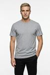 Erkek Bisiklet Yaka Kısa Kollu Basic Tişört Günlük Rahat Esnek Spor T-Shirt Pamuklu Likralı