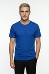 Erkek Bisiklet Yaka Kısa Kollu Basic Tişört Günlük Rahat Esnek Spor T-Shirt Pamuklu Likralı