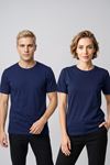 Çift Kombini 2'li Set Bisiklet Yaka Kısa Kollu Basic Tişört - Pamuklu Likralı Esnek Rahat Kesim Günlük Sevgili T-Shirt