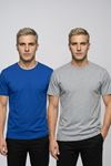 Avantajlı 2'li Paket Erkek Bisiklet Yaka Kısa Kollu Basic Tişört Günlük Spor T-Shirt Seti