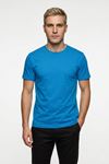 Erkek Bisiklet Yaka Kısa Kollu Basic Tişört Günlük Rahat Esnek Spor T-Shirt Pamuklu Likralı