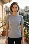 Kadın 2'li Paket Basic Bisiklet Yaka Kısa Kollu Tişört - Günlük Rahat Kesim T-Shirt