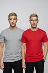 Avantajlı 2'li Paket Erkek Bisiklet Yaka Kısa Kollu Basic Tişört Günlük Spor T-Shirt Seti