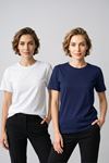 Kadın 2'li Paket Basic Bisiklet Yaka Kısa Kollu Tişört - Günlük Rahat Kesim T-Shirt
