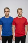 Avantajlı 2'li Paket Erkek Bisiklet Yaka Kısa Kollu Basic Tişört Günlük Spor T-Shirt Seti