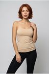 Kadın Pamuklu Kendinden Sütyenli İp Askılı Atlet Göğüs Pedli Kaplı Toparlayıcı Günlük Basic Bralet İç Giyim