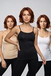 3'lü Avantaj Paketi Kadın %95 Pamuklu Kendinden Sütyenli İp Askılı Atlet Göğüs Pedli Kaplı Toparlayıcı Basic Bralet İç Giyim