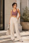 Kadın 3'lü Paket Kalın Askılı Toparlayıcı Pedli Fitilli Dalgıç Kaşkorse Spor Sütyeni Bralet Esnek Rahat Günlük Yoga Fitness Pilates Destekli Dikişsiz Görünüm Crop Top Askılı Spor Üst