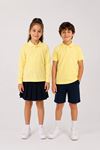 Çocuk Unisex 2'li Set Pamuklu Polo Yaka Düğmeli Tişört