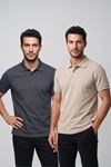 2'li Set Erkek Günlük Şık Polo Yaka Kısa Kollu Düğme Tişört