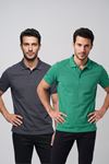 2'li Set Erkek Günlük Şık Polo Yaka Kısa Kollu Düğme Tişört