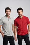 2'li Set Erkek Günlük Şık Polo Yaka Kısa Kollu Düğme Tişört